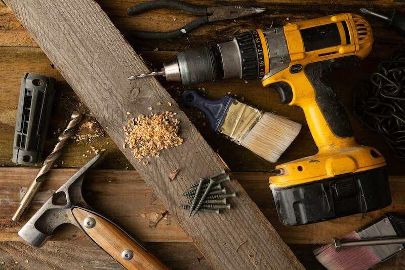 Handyman working on home plumbing